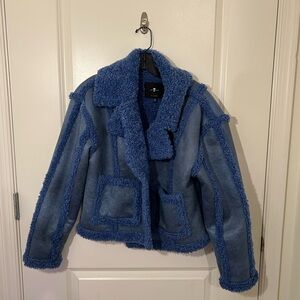 Blue Shearling Jacket